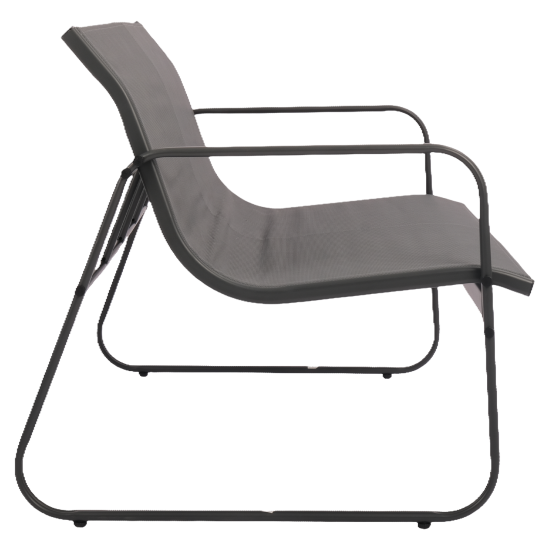 Набор садовой мебели для отдыха BEGINIA Lama Сталь Стол, диван, кресло 2 шт Черный