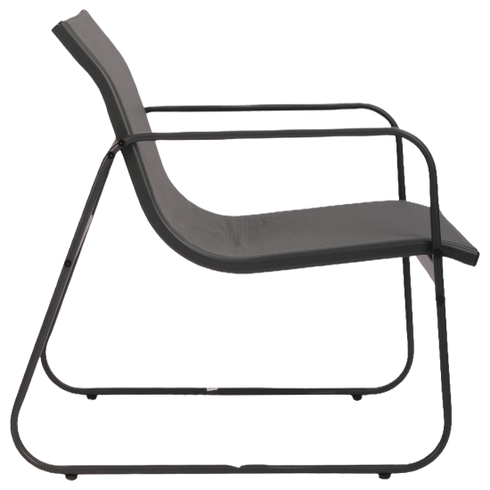 Набор садовой мебели для отдыха BEGINIA Lama Сталь Стол, диван, кресло 2 шт Черный