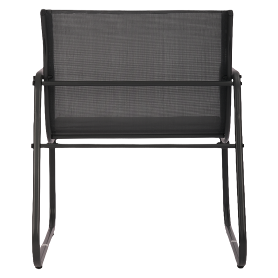 Набор садовой мебели для отдыха BEGINIA Lama Сталь Стол, диван, кресло 2 шт Черный