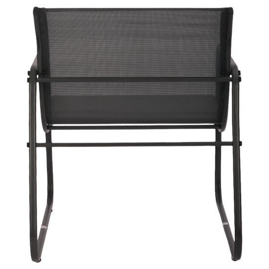 Набор садовой мебели для отдыха BEGINIA Lama Сталь Стол, диван, кресло 2 шт Черный