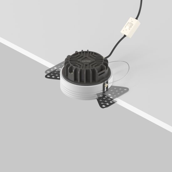 Светильник точечный встраиваемый влагозащищенный Maytoni Okno под отверстие 9 см холодный белый свет цвет белый