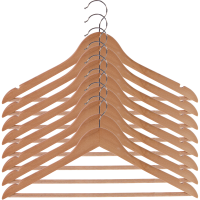 Плечики для одежды KONSENSA 44.5 см дерево цвет натуральный 8 шт.