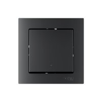 Умный выключатель сенсорный Systeme Electric AtlasDesign Smart (ATN001013Z) одноклавишный скрытая установка карбон