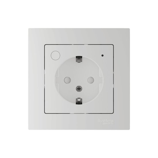 Умная розетка Systeme Electric AtlasDesign Smart (ATN000145Z) скрытая установка белая с заземлением