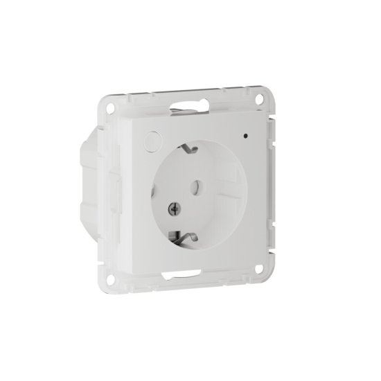 Умная розетка Systeme Electric AtlasDesign Smart (ATN000145Z) скрытая установка белая с заземлением