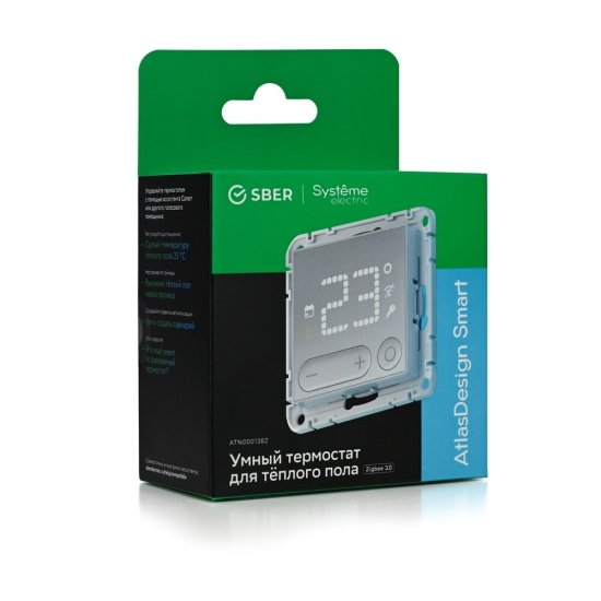 Умный терморегулятор Systeme Electric AtlasDesign Smart 3680 Вт белый