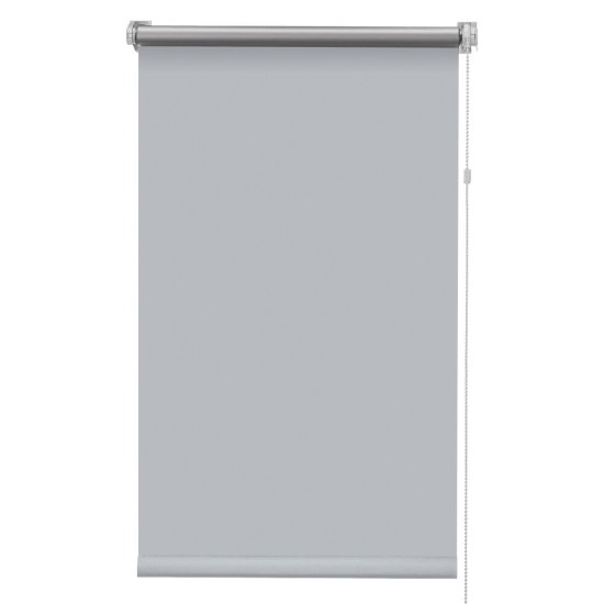 Рулонная штора блэкаут 120х160 см Эскар Blackout серая