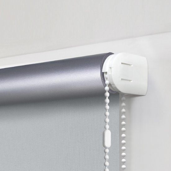 Рулонная штора блэкаут 120х160 см Эскар Blackout серая