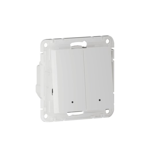 Умный выключатель сенсорный Systeme Electric AtlasDesign Smart (ATN000153Z) двухклавишный скрытая установка белый