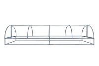 Парник Хлебница металл/поликарбонат 4 м
