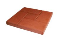 Тротуарная плитка Калифорния 300x300x30 мм красный