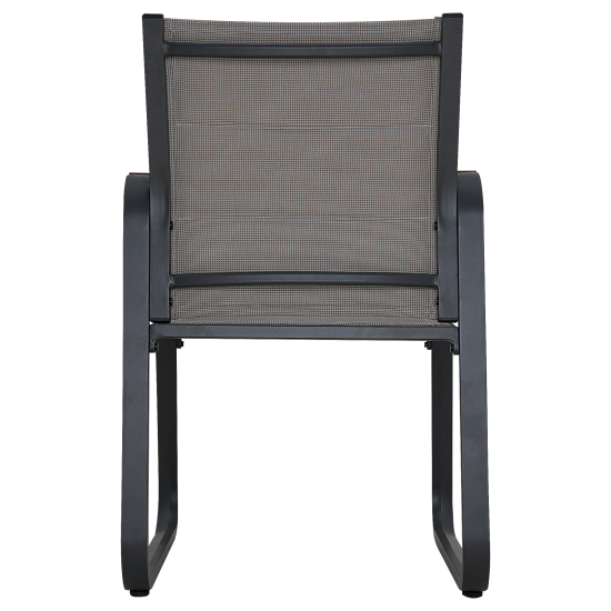 Стул садовый BEGINIA Aldan 55x62 см металл серый, 2 шт.