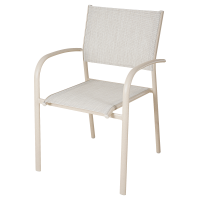 Стул садовый BEGINIA Lazo 56x57x85 см металл бежевый