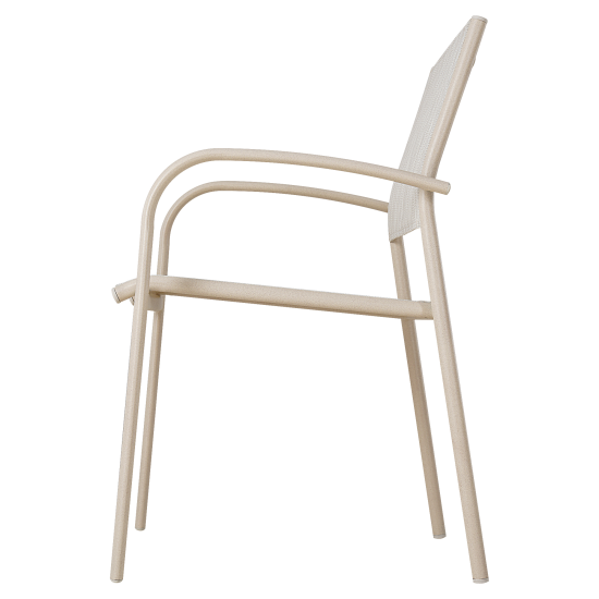 Стул садовый BEGINIA Lazo 56x57x85 см металл бежевый