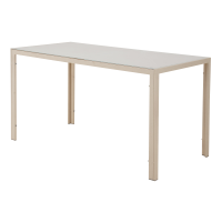 Садовый стол нераздвижной BEGINIA Lazo 140x70 см металл бежевый