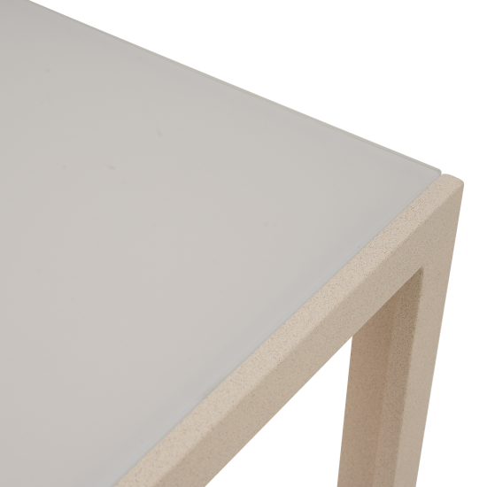 Садовый стол нераздвижной BEGINIA Lazo 140x70 см металл бежевый