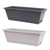 Горшок для цветов 15x19 см h43 см v 2 л пластик разноцветный