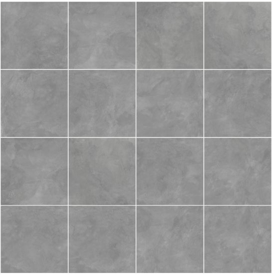 Глазурованный керамогранит Duna Cemento Gris Matt 60x60 см 1.44 м² матовый цвет светло-серый