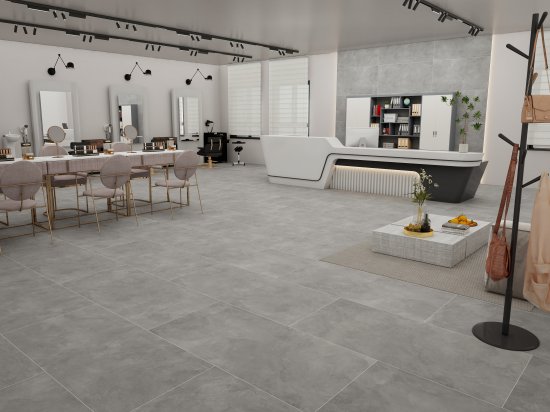 Глазурованный керамогранит Duna Cemento Gris Matt 60x60 см 1.44 м² матовый цвет светло-серый