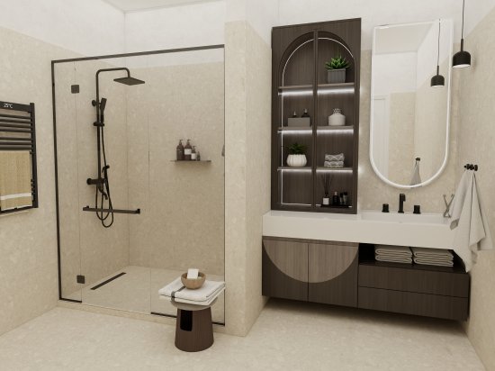 Глазурованный керамогранит Duna Terrazzo Clay Carving 60x60 см 1.44 м² матовый цвет белый