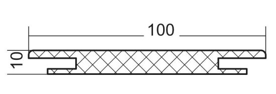 Добор Палладиум телескопический 2070х100х10 мм ПВХ цвет милк (5 шт.)