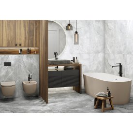 Глазурованный керамогранит Alma Ceramica Viena 07 60x120 см 1.44 м² матовый цвет серый