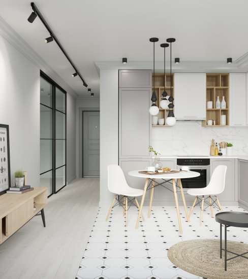 Глазурованный керамогранит Lb Ceramics Клинт Макси 30x30 см 0.9 м² матовый цвет белый
