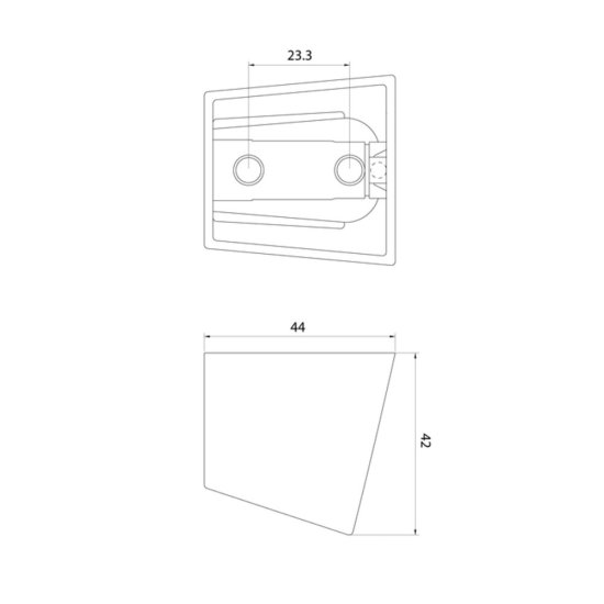 Держатель для лейки Milardo c регулировкой наклона пластик хром (060CP01M53)