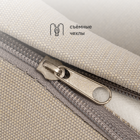 Набор садовой мебели для обеда с подушками BEGINIA Komito Алюминий Стол, 6 кресел Бежевый; Коричневый