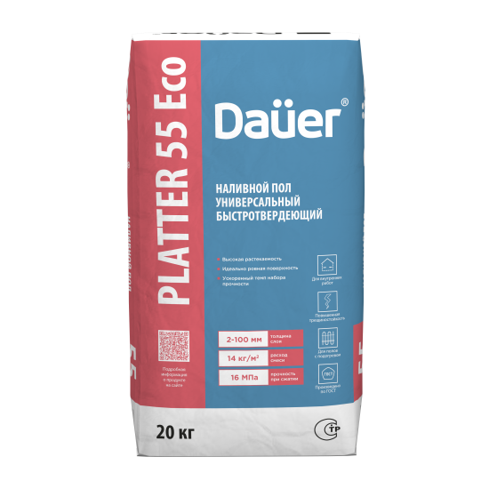 Наливной пол Dauer Platter 55 20 кг