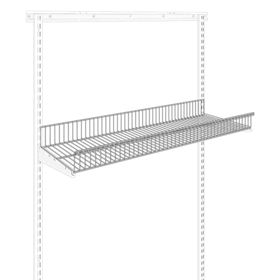 Стационарная корзина 90.3x8.5x34 см цвет белый