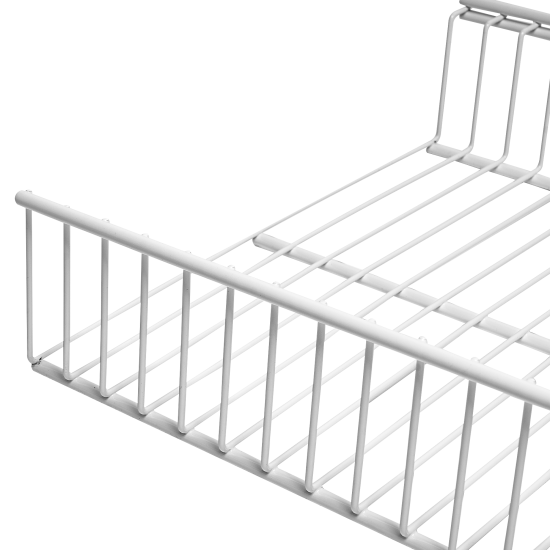 Стационарная корзина 90.3x8.5x34 см цвет белый