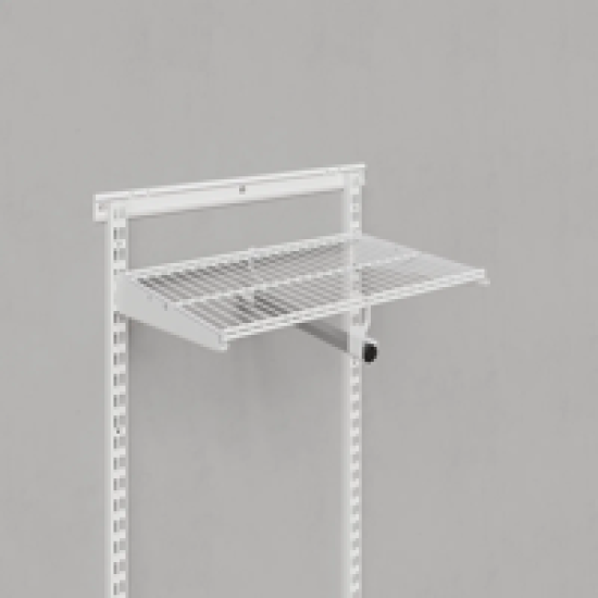 Вешалка 31x9.5x3 см металл цвет белый
