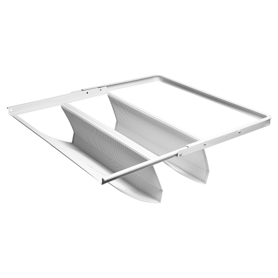 Обувница для гардеробной системы 58.7x15.3x41 см металл цвет белый