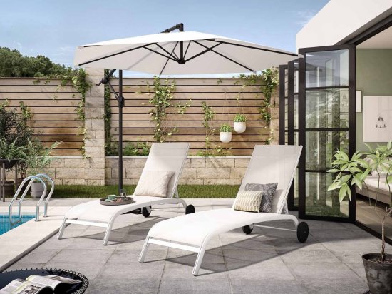 Зонт садовый BEGINIA Polar 290 см бежевый