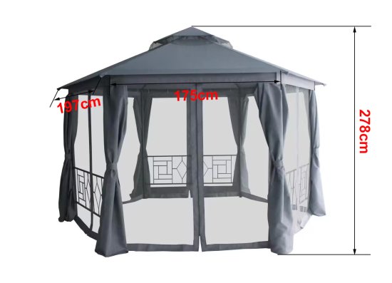 Павильон BEGINIA Нью 2x2x2 м сталь