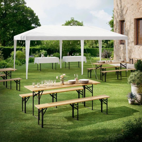 Павильон BEGINIA Bruma 3x6 м сталь белый