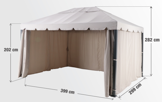 Павильон BEGINIA Ysis 3x4 м бежевый
