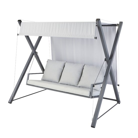 Качели садовые BEGINIA Odyssea сталь светло-серый