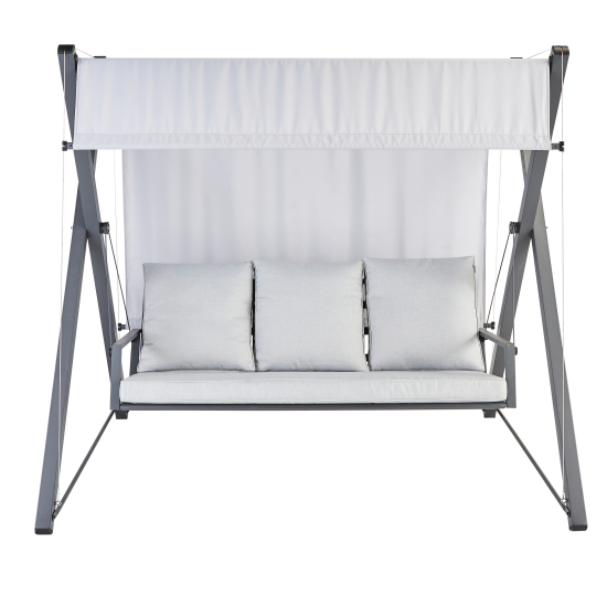 Качели садовые BEGINIA Odyssea сталь светло-серый