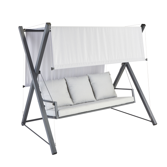 Качели садовые BEGINIA Odyssea сталь светло-серый