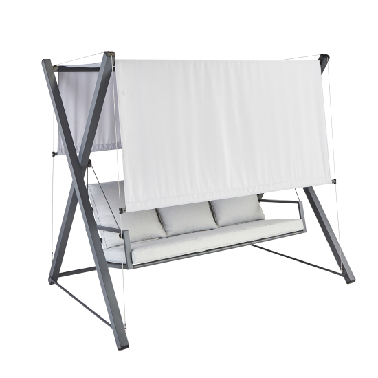 Качели садовые BEGINIA Odyssea сталь светло-серый