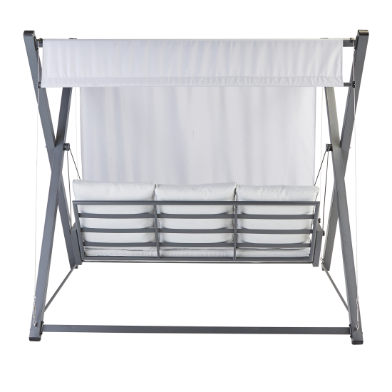 Качели садовые BEGINIA Odyssea сталь светло-серый