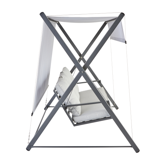 Качели садовые BEGINIA Odyssea сталь светло-серый