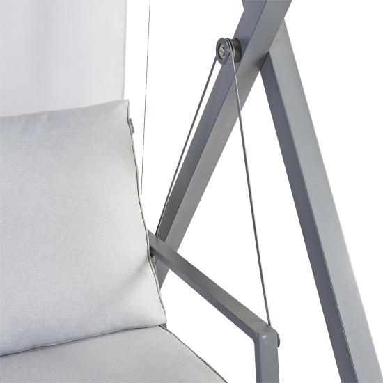 Качели садовые BEGINIA Odyssea сталь светло-серый