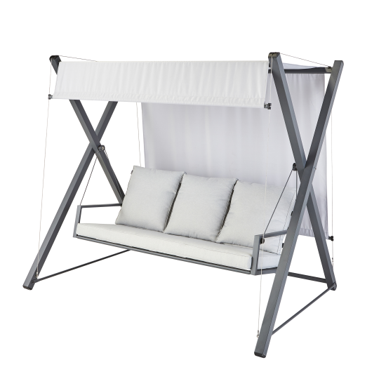 Качели садовые BEGINIA Odyssea сталь светло-серый