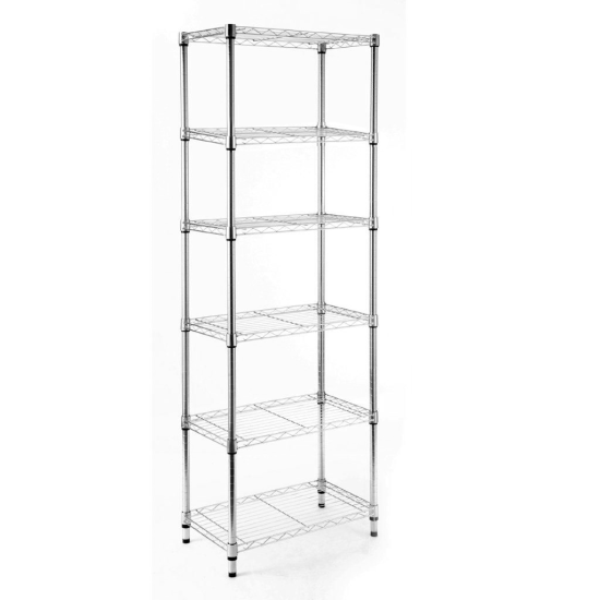 Стеллаж сетчатый KONSENSA 60x35x180 см цвет хром