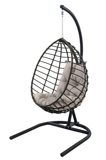 Кресло подвесное Alfart Хорхе одноместное коричневый/черный
