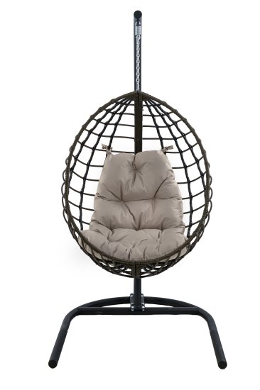 Кресло подвесное Alfart Хорхе одноместное коричневый/черный