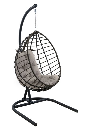 Кресло подвесное Alfart Хорхе одноместное коричневый/черный
